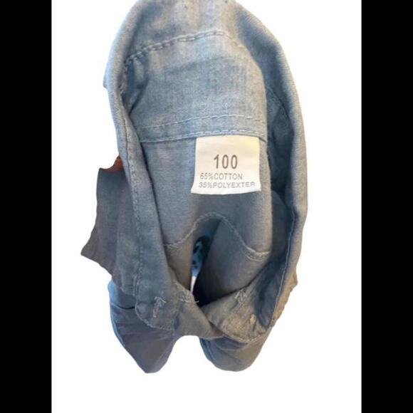 Cute Kids' Denim Button-Up Shirt with Fun Mom Quote - 3T - Picture 3 of 3